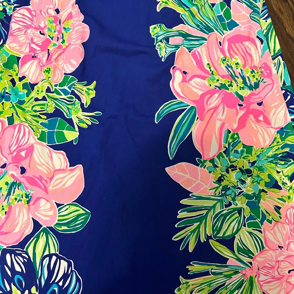 Lilly Pulitzer Blue and Pink Floral Mini Dress - Picture 2 of 6